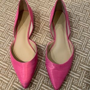 J.McLaughlin Pink Silk Flats